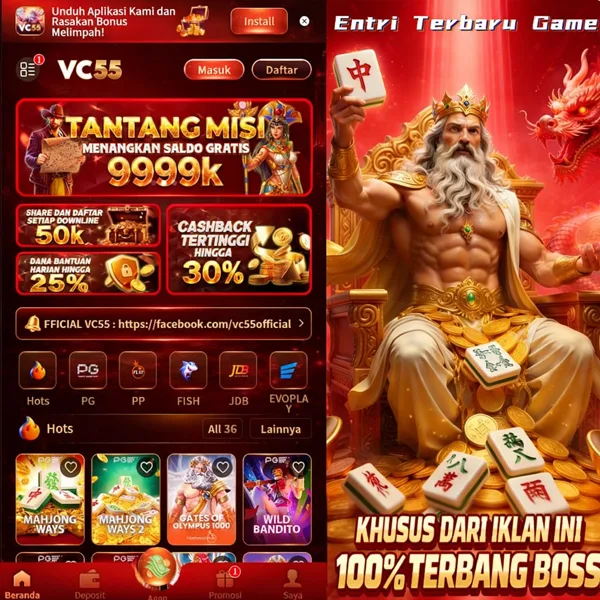VC55 Bonus Member Baru 100%